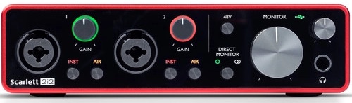 So verbinden Sie ein drahtloses Mikrofon mit einem Computer (+ Bluetooth-Mikrofone) 3 Focusrite Scarlett 2i2 3. Generation